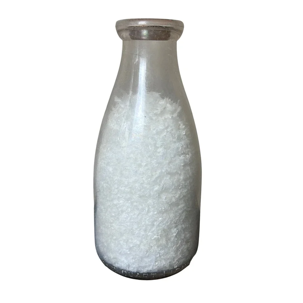 Vintage Soderstrom Of Sioux City Glass Milk Bottle Quality Since 1911 Iowa Dairy